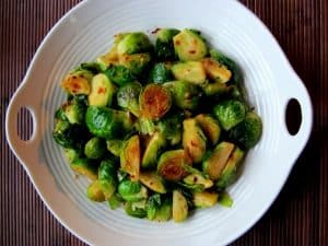 Spicy Garlicky Brussels Sprouts - Alica's Pepperpot