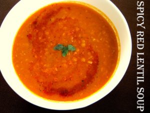 Spicy red lentil soup - Alica's Pepperpot