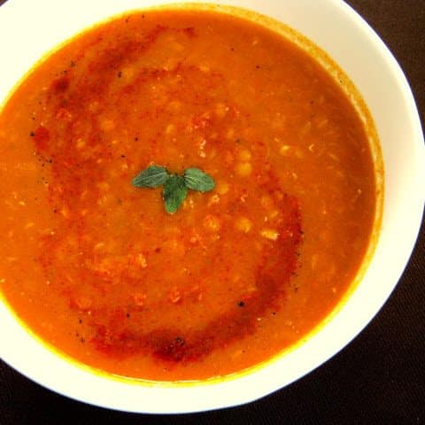 Spicy red lentil soup - Alica's Pepperpot