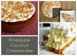 Pineapple Coconut Cheesecake