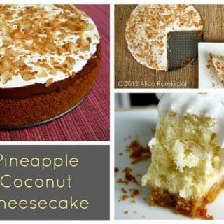 Pineapple Coconut Cheesecake