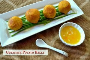 Guyanese Potato Balls, Guyanese appetizer, Guyanese food