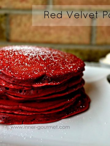 Red velvet pancakes -Alica's Pepperpot