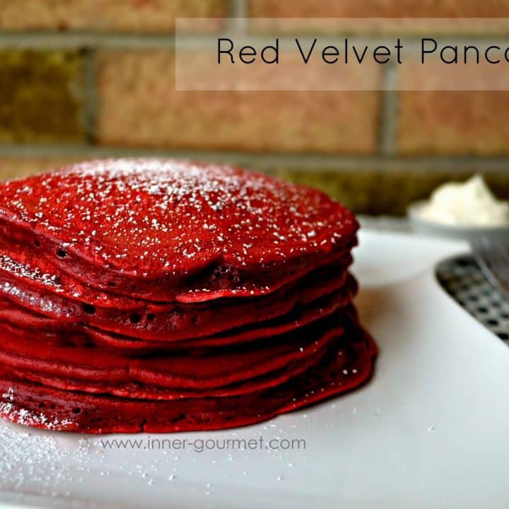 Red velvet pancakes -Alica's Pepperpot