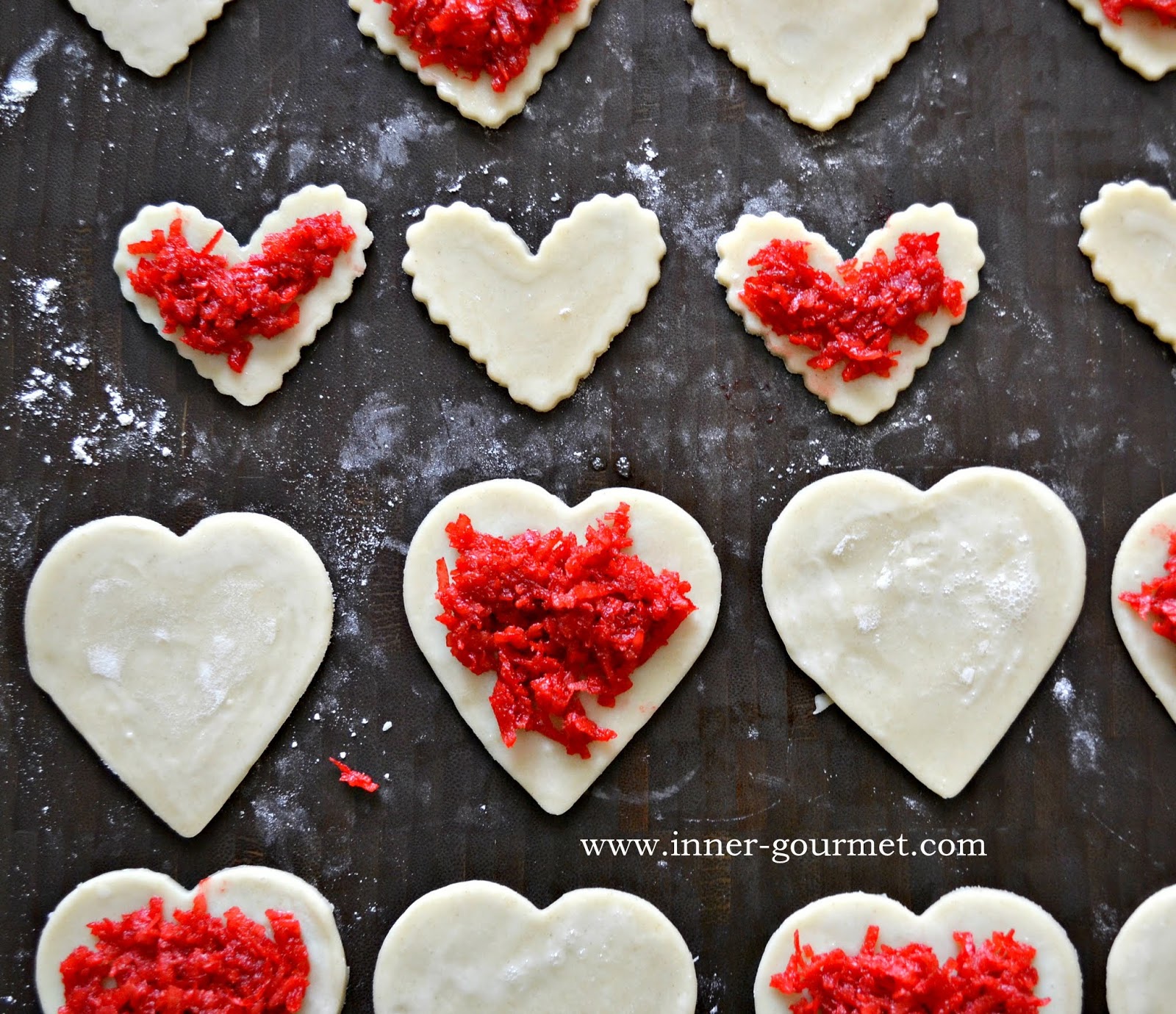 Salara + Cheese Roll Heart Pastries - Alica's Pepper Pot