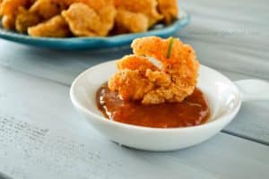 Fried Shrimp + Spicy Guava Sauce - Alica's Pepper Pot