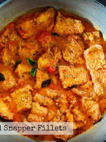 Stewed Red Snapper Fillets - Alica's Pepper Pot