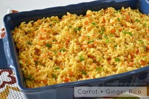 Side Dish: Carrot & Ginger Rice - Alica's Pepper Pot