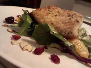 Pan-seared Alaskan Halibut With A Fruity Spring Salad - Alica's Pepper Pot 2