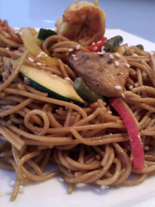 Asian Noodles with Chicken and Shrimp - Alica's Pepper Pot 2