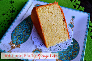 A Light and Fluffy Sponge Cake - Alica's Pepper Pot