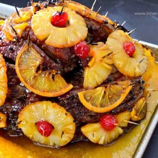 Pineapple-orange Glazed Ham