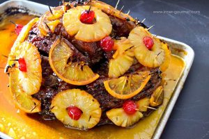 Pineapple-Orange Glazed Ham - Alica's Pepper Pot