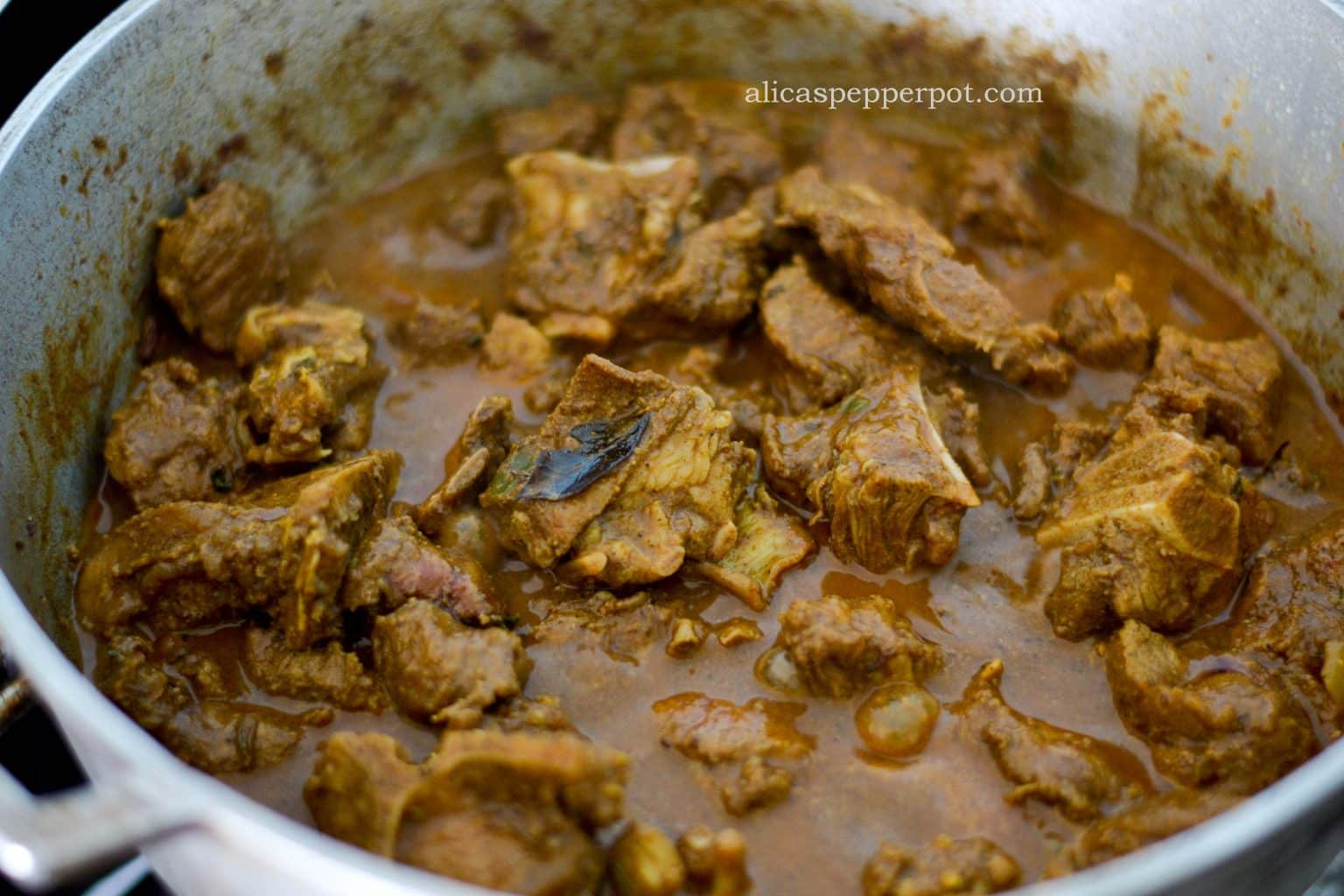 Guyanesestyle Goat Curry Alica's Pepperpot