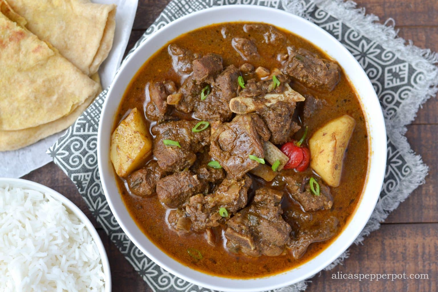 Guyanesestyle Goat Curry Alica's Pepperpot