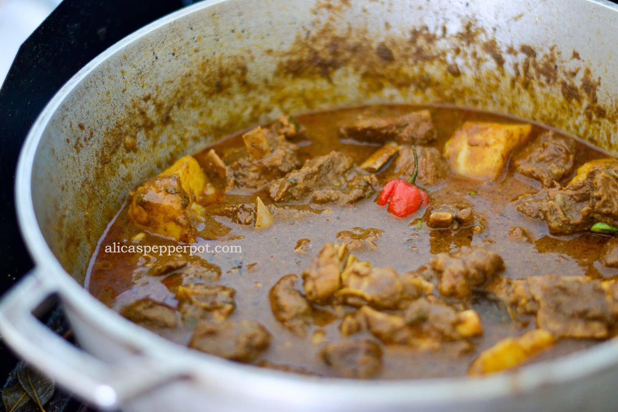 Guyanesestyle Goat Curry Alica's Pepperpot