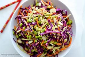 Asian Slaw with Ginger Dressing