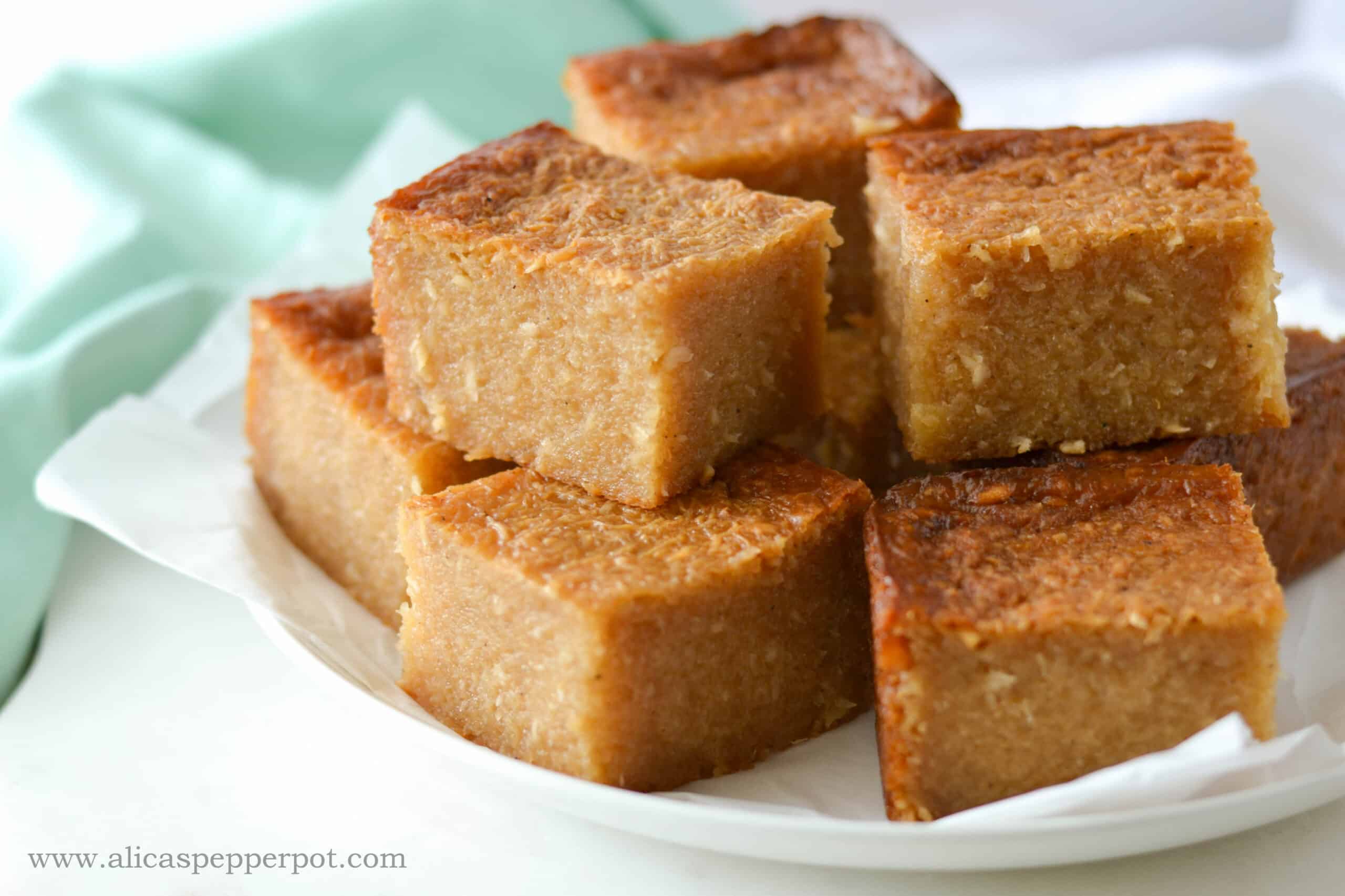 Cassava Pone (Yuca Cake) - Alica's Pepperpot