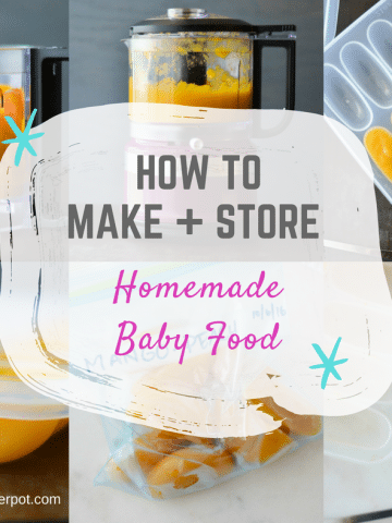 Make and Store homemade babyfood - alicaspepperpot.com