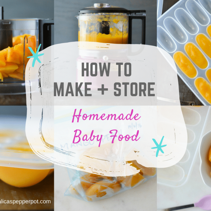 Make and Store homemade babyfood - alicaspepperpot.com