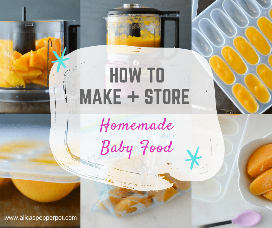 How to store baby food