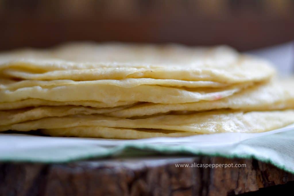 Aloo roti (potato stuffed flatbread)