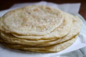 Aloo roti (potato stuffed flatbread)