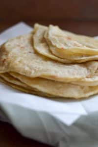 Aloo roti (potato stuffed flatbread)