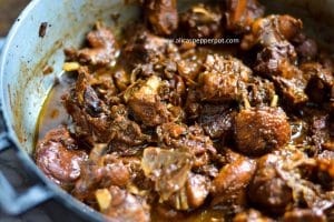 Brown Stewed Chicken - Alicas Pepperpot