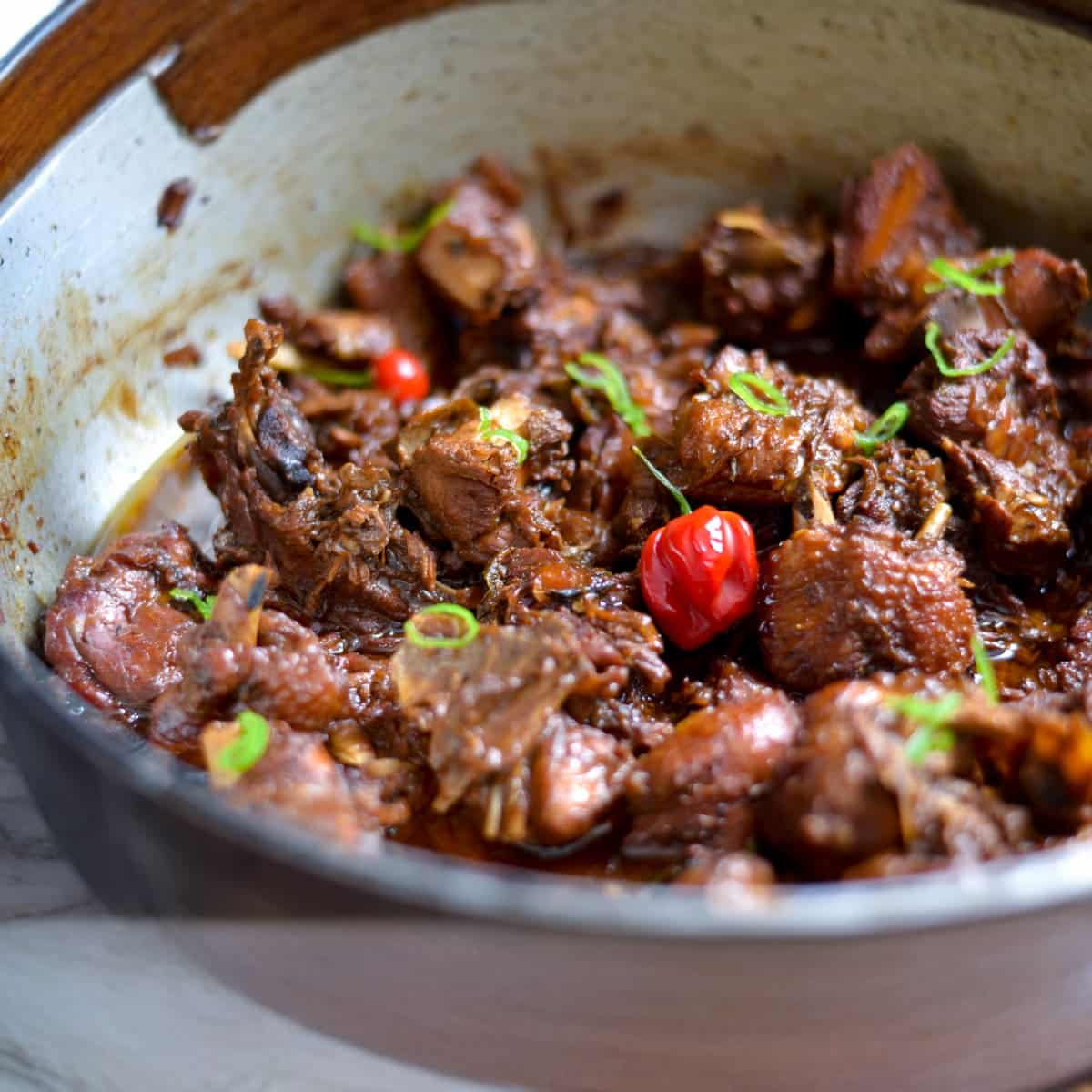 Brown Stew Chicken - Alica's Pepperpot