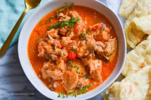 Red Stewed Chicken - Alica's Pepperpot