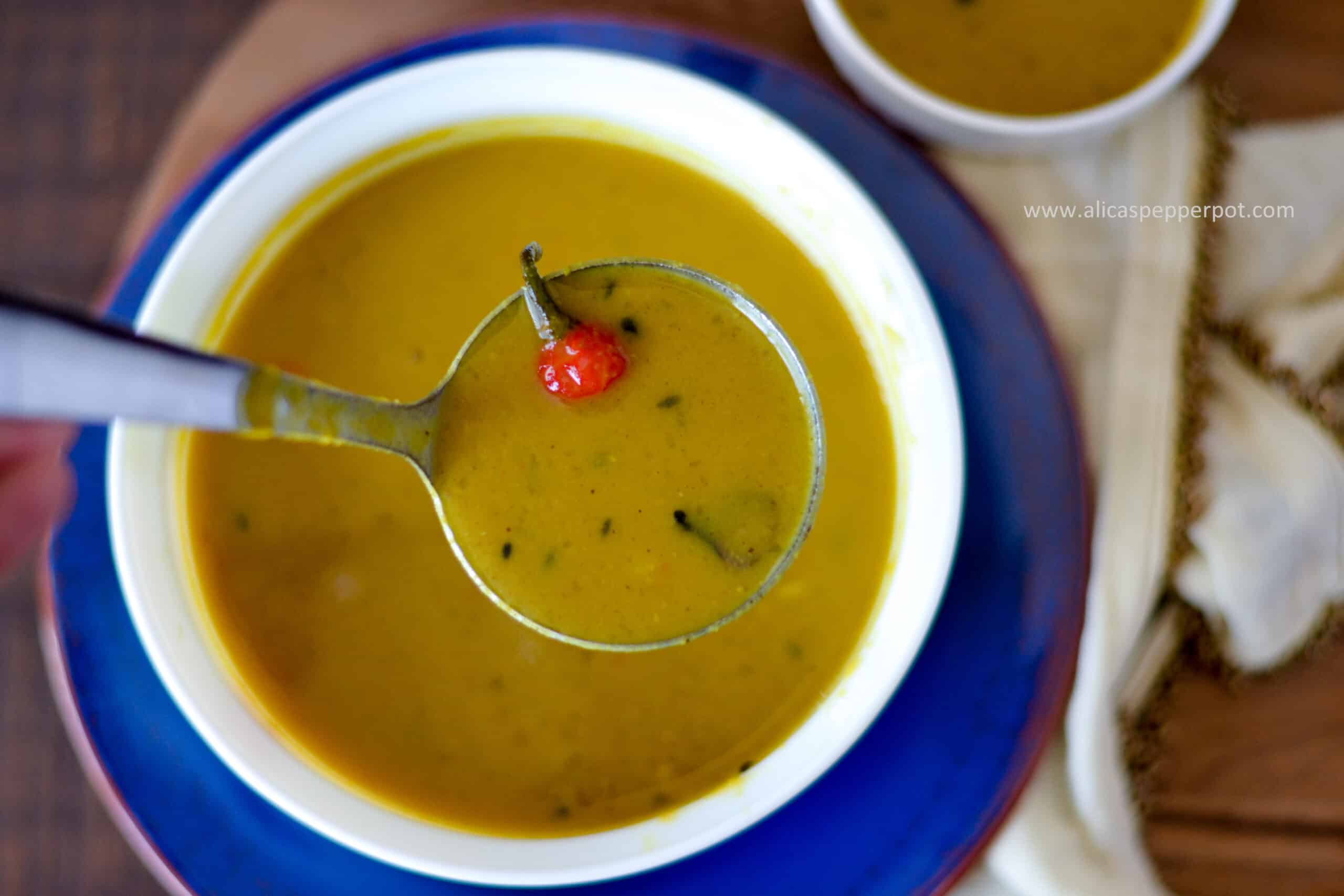 Guyanese dhal recipe - Alica's Pepperpot