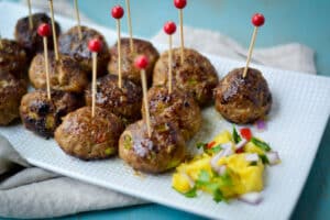 Jerk Chicken Meatballs - Alicas Pepperpot