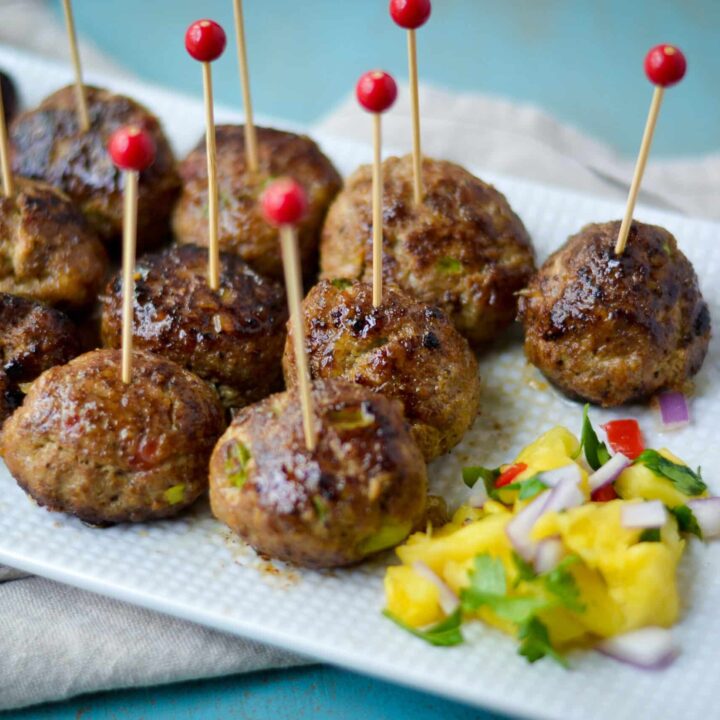 Jerk Chicken Meatballs - Alicas Pepperpot