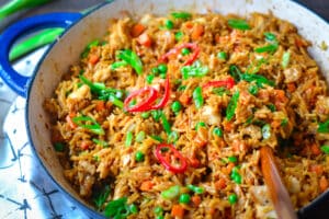 Leftover turkey or chicken fried rice - Alicas pepperpot