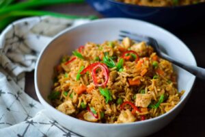 Leftover turkey or chicken fried rice - Alicas pepperpot