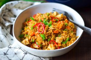 Leftover turkey or chicken fried rice - Alicas pepperpot