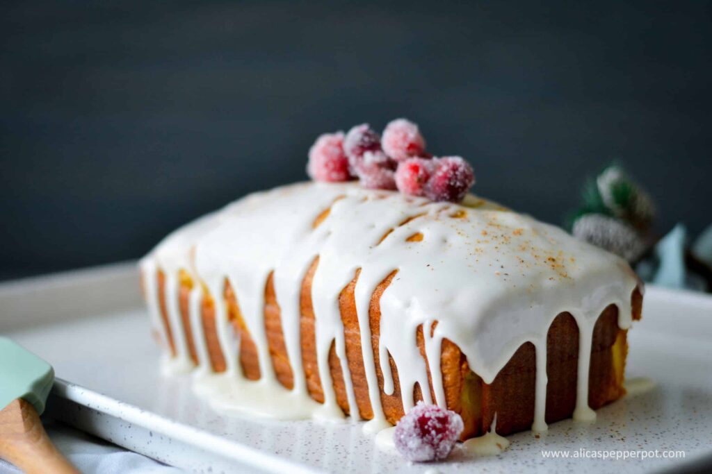 Eggnog Pound Cake - Alica's Pepperpot