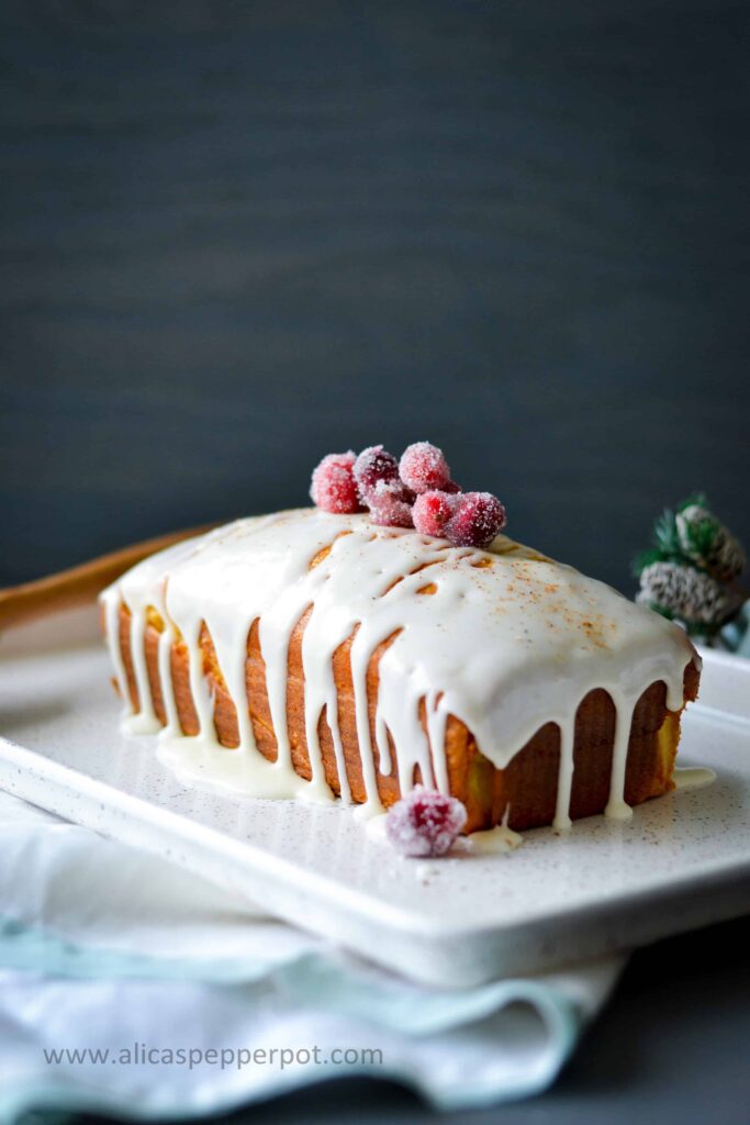 Eggnog Pound Cake - Alica's Pepperpot