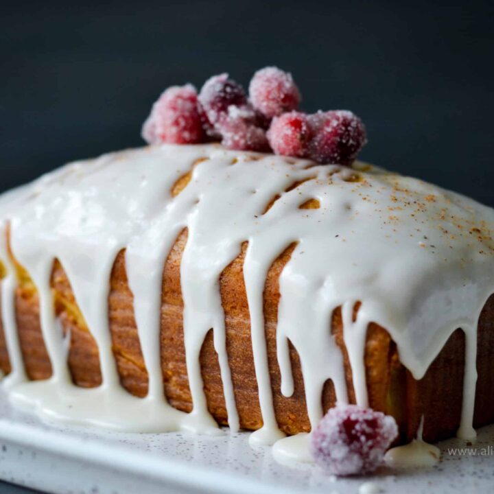 Eggnog Pound Cake - Alica's Pepperpot