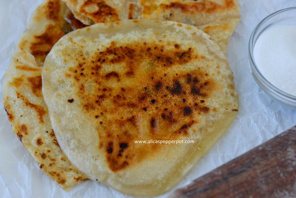 Sugar Roti - Alica's Pepperpot