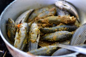 Hassar (armor catfish) curry - Alica's Pepperpot