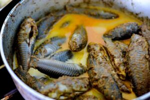 Hassar (armor catfish) curry - Alica's Pepperpot