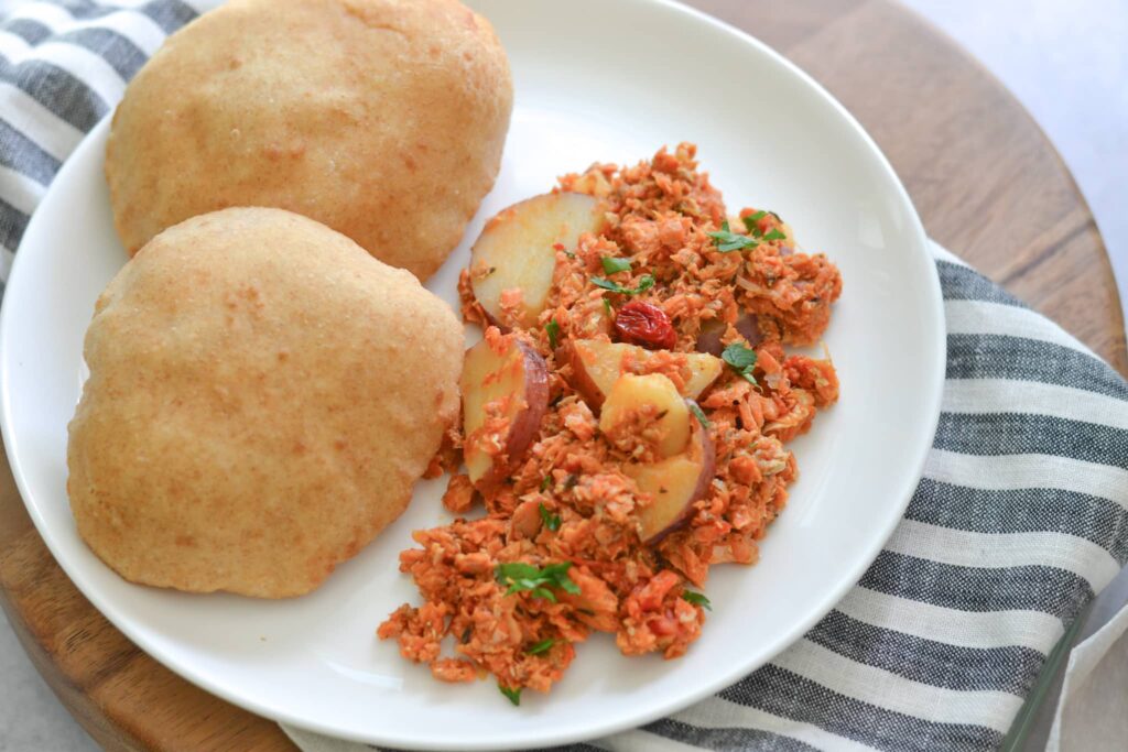 canned salmon with potatoes