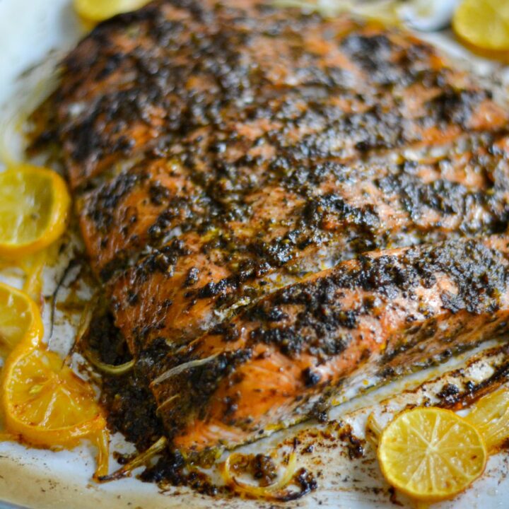 Baked Jerk Salmon