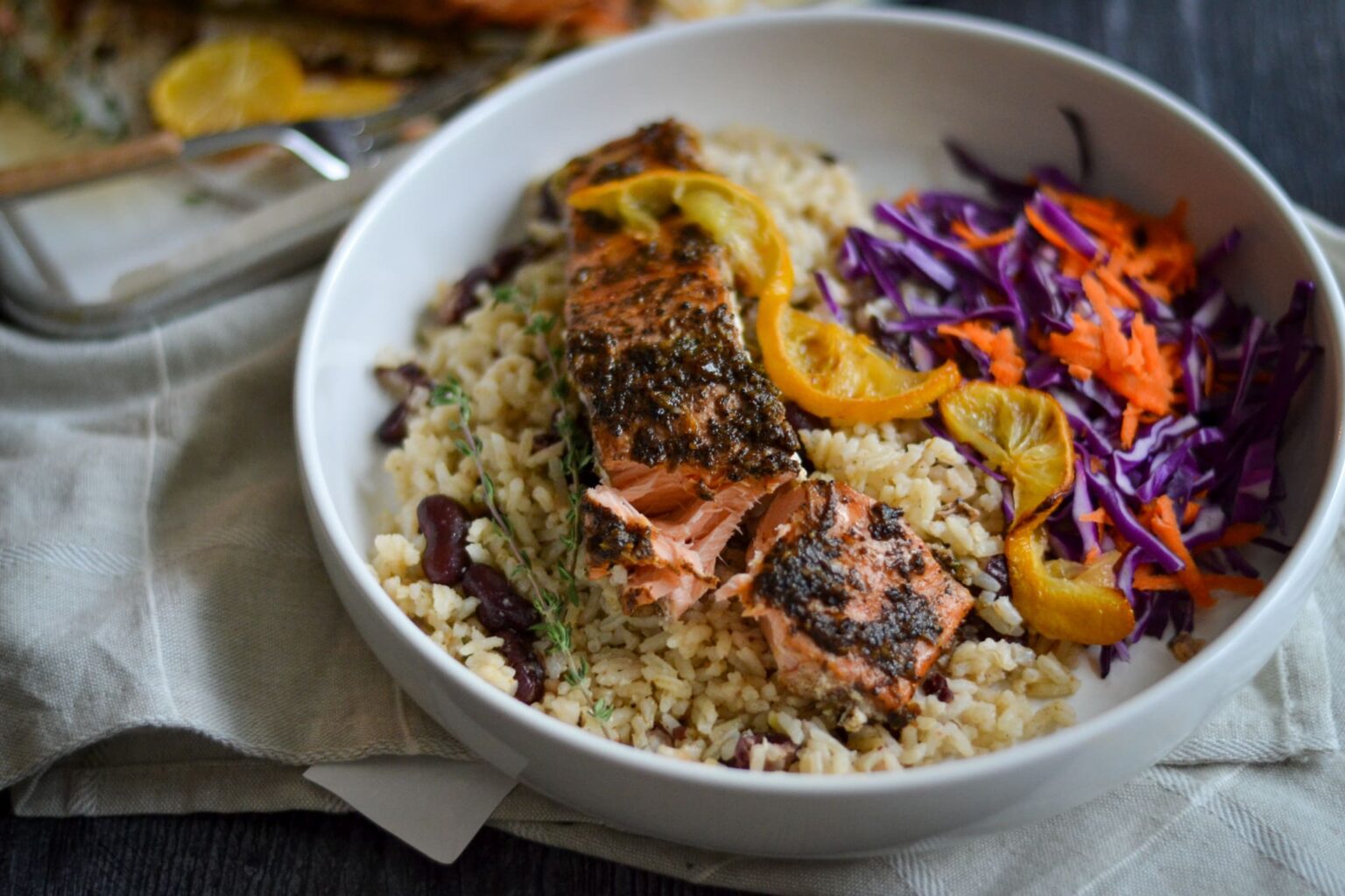 Baked Jerk Salmon Alica's Pepperpot