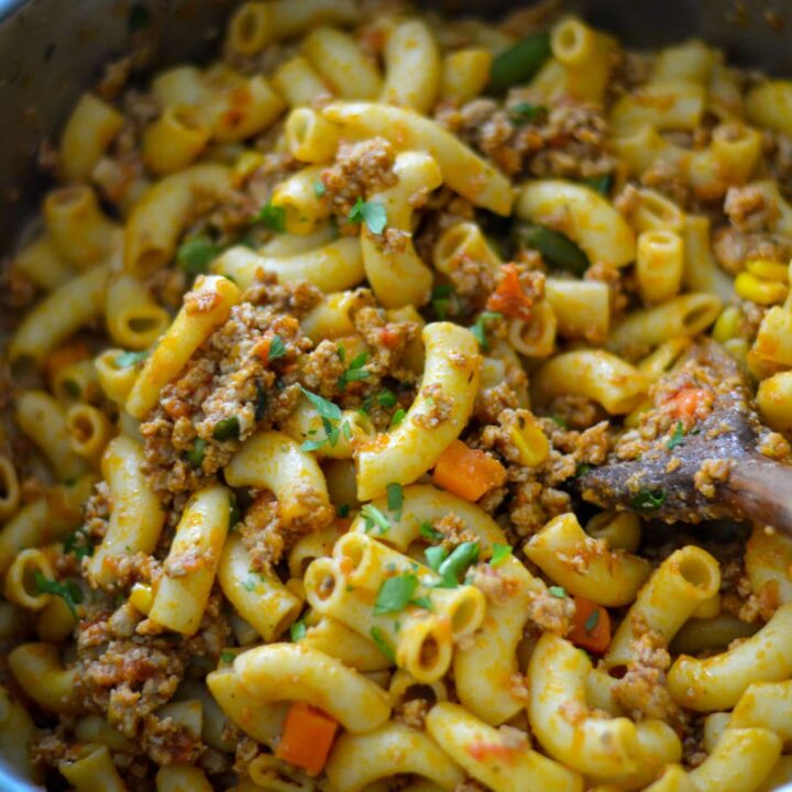 Ground turkey pasta