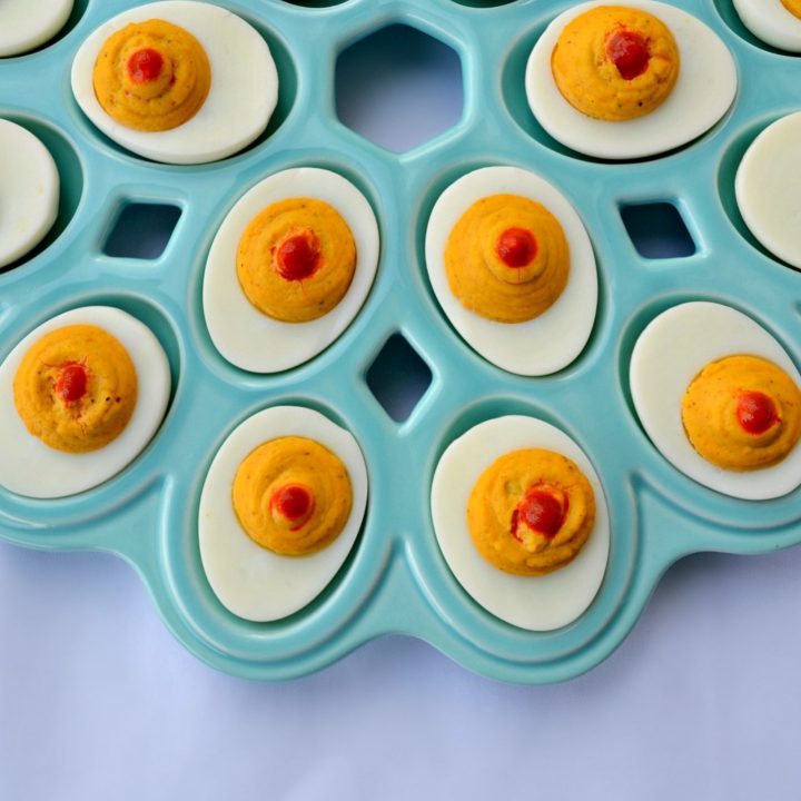 Spice up your Easter:  Sriracha Deviled Eggs