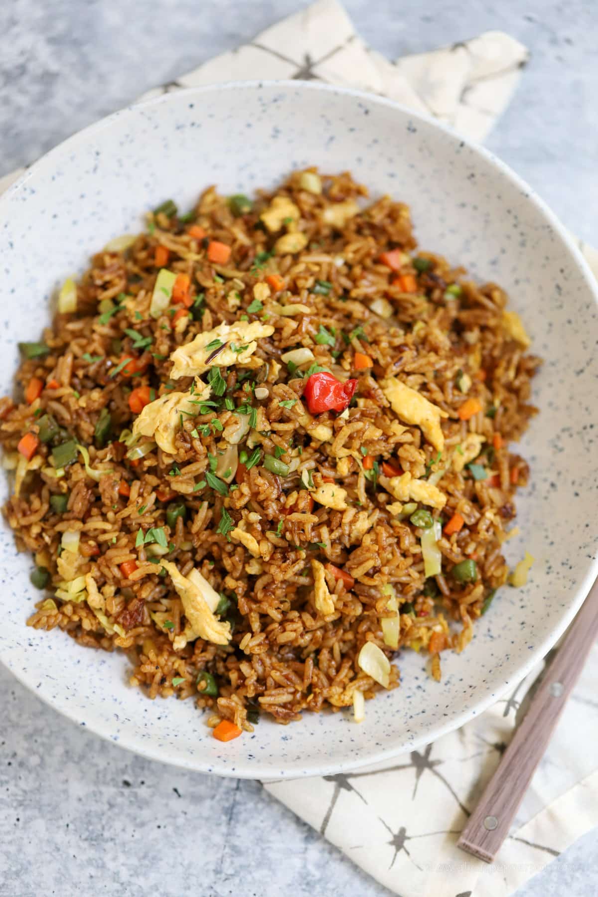 Small Batch Egg Fried Rice - Alica's Pepperpot