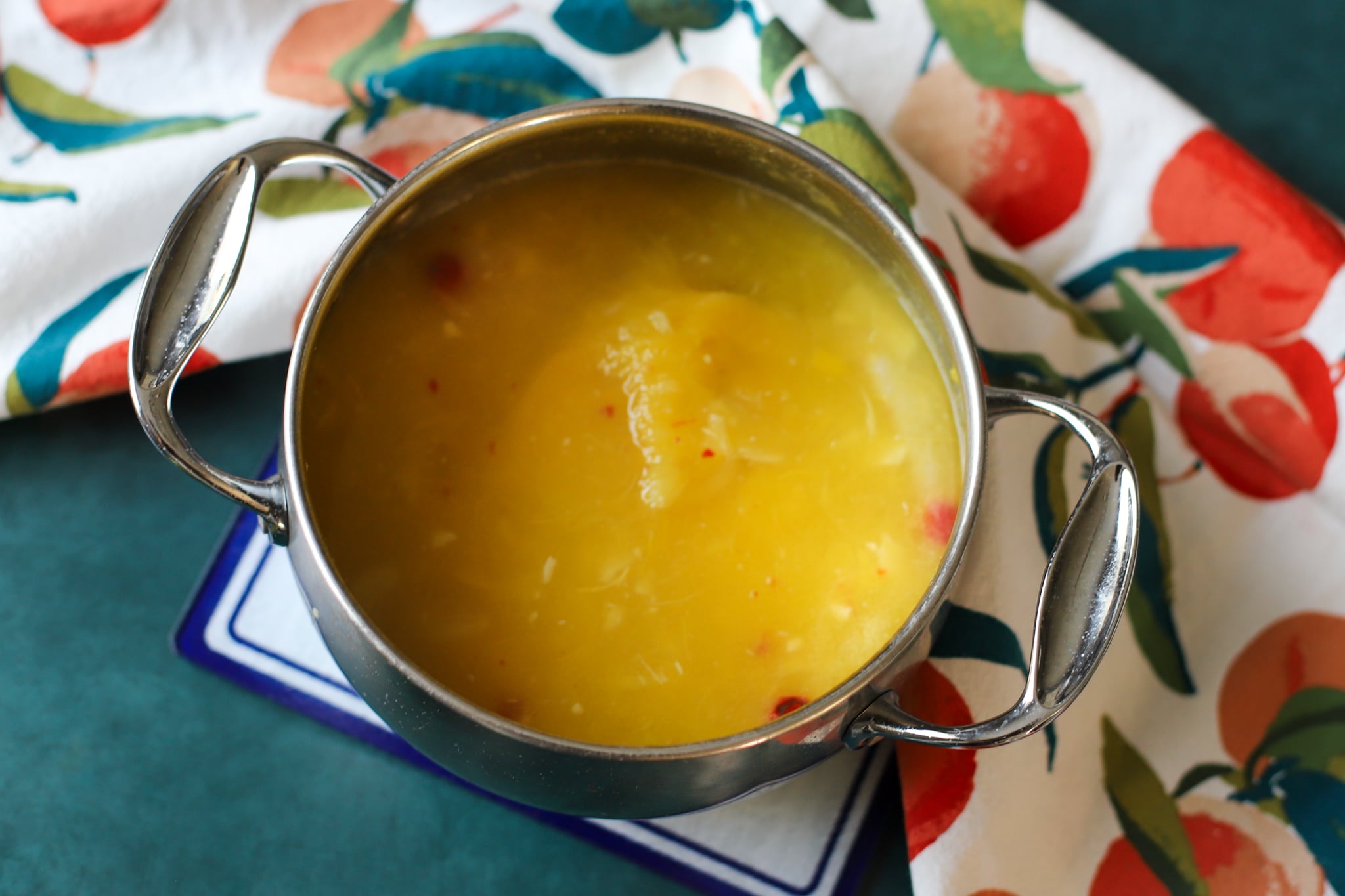 A pot of Guyanese mango sour